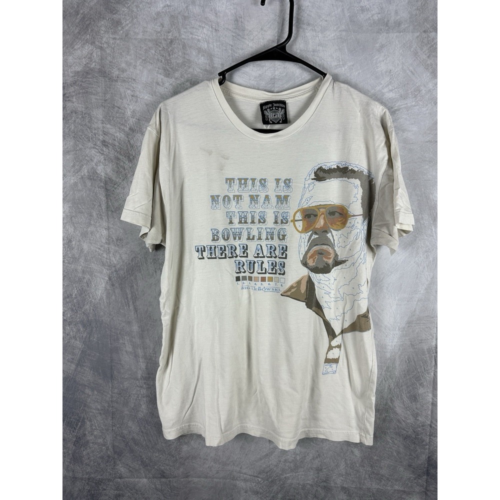 The Big Lebowski Promo T-Shirt L This Is Not Nam This Is Bowling There Are Rules